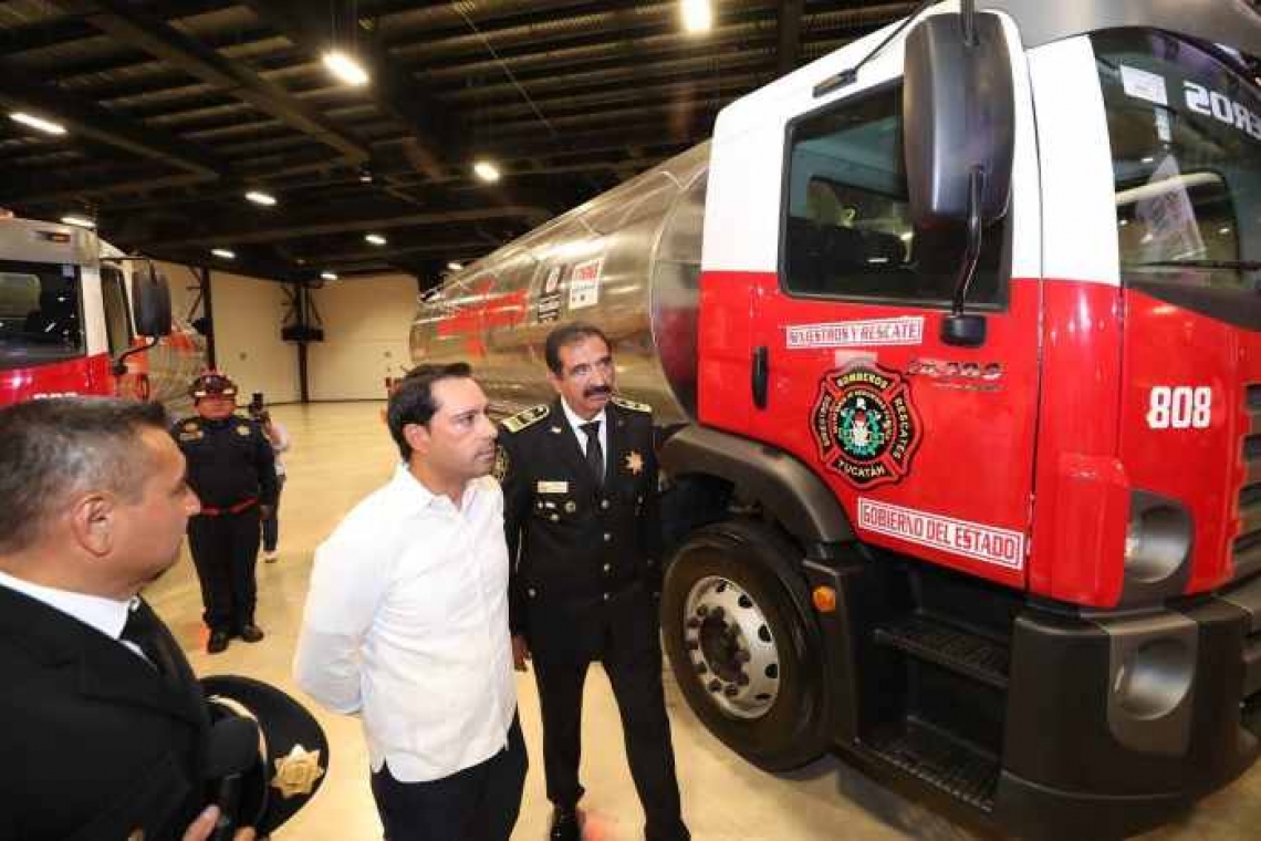 GOBIERNO DEL ESTADO RECONCE LA LABOR DE LOS BOMBEROS